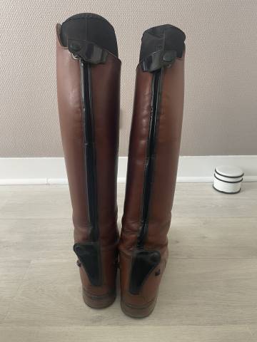 Bottes d'équitation Hathor Bottier sur mesure, cognac