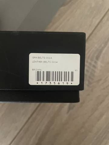 Belle ceinture GPA, marron effet brossé, neuve