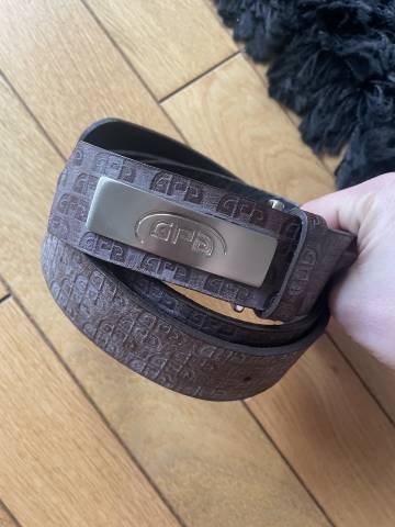 Belle ceinture GPA, marron effet brossé, neuve