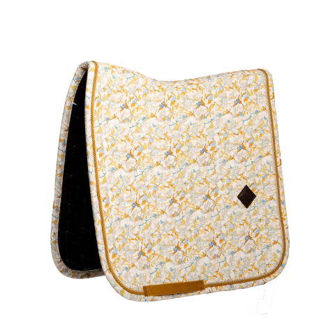 Tapis de Selle Velvet printing fleuri DRESSAGE - Kentucky