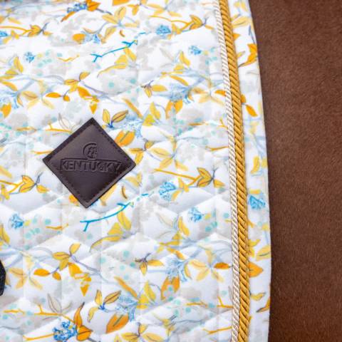 Tapis de Selle Velvet printing fleuri DRESSAGE - Kentucky
