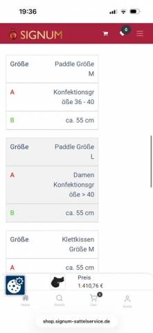 Selle signum paddle M