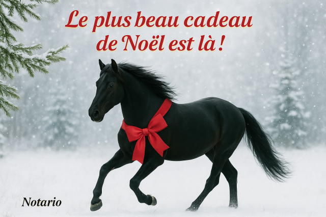 Cheval pre noir 3 ans en avril 2026