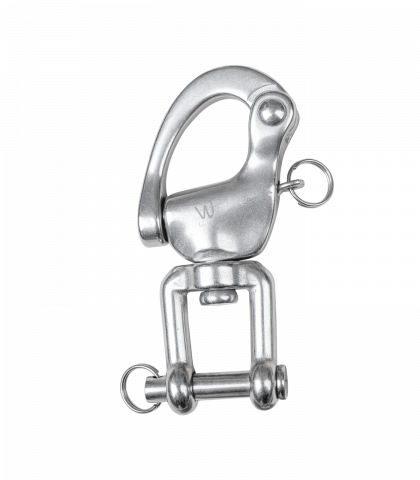 Mousqueton attelage 9 cm - Waldhausen - Acier inoxydable