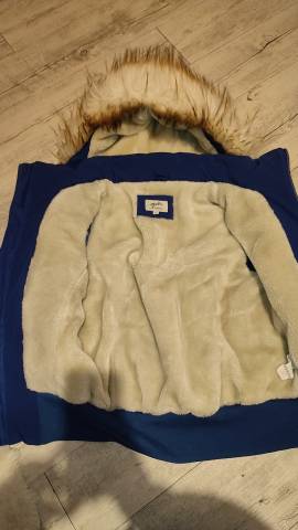 Manteau P&eacute;n&eacute;lope bleu - XS