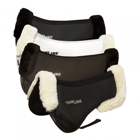 Amortisseur ThinLine Trifecta Half Pad avec bords en peau de mouton