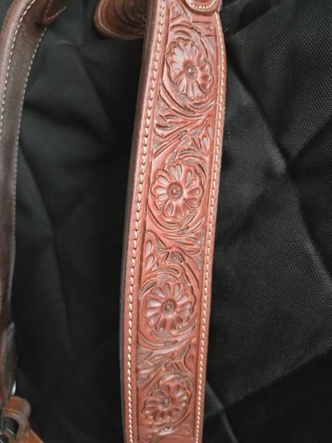 Bridon et collier de chasse western