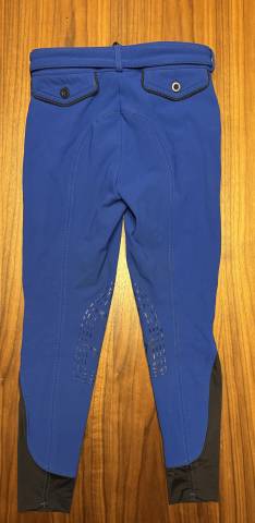 Pantalon bleu &eacute;lectrique P&eacute;n&eacute;lope 