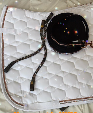 Tapis de selle Rosegold Glamour - HKM - &Eacute;vacuation d'humidit&eacute;