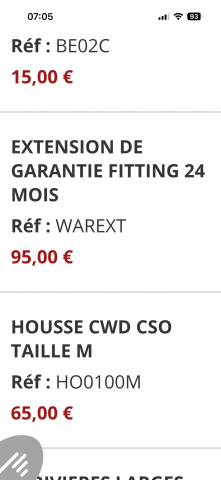 Selle Cwd mademoiselle 2gs sport