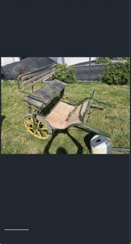 Sulky voiture attelage poney petit cheval calèche carri