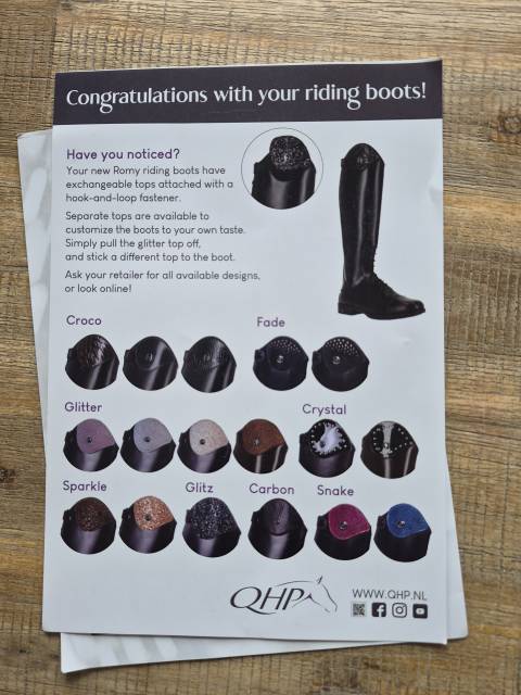 Bottes d'&eacute;quitation neuves QHP 38