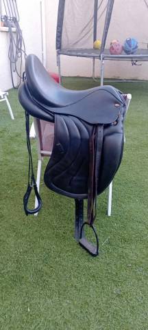 Selle de dressage en cuir Eric Thomas