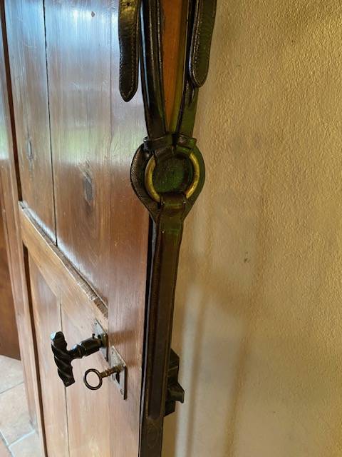 Collier de chasse en cuir Anglais - Très bon état.