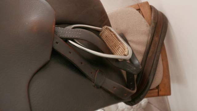 Selle de cheval en cuir