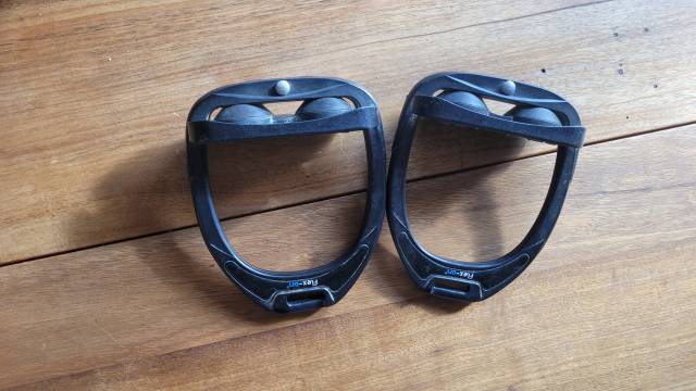 etrier flex on ultra grip , plateau large et inclin&eacute;