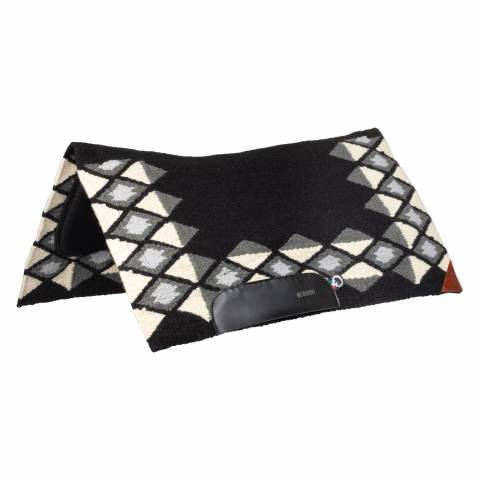 Tapis de selle western show en laine avec rembourrage en dry F - Burioni