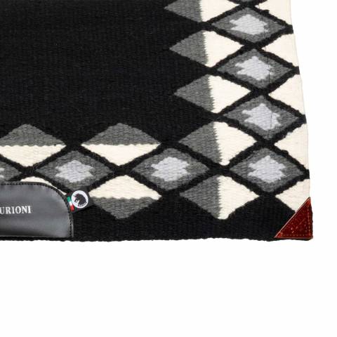 Tapis de selle western show en laine avec rembourrage en dry F - Burioni