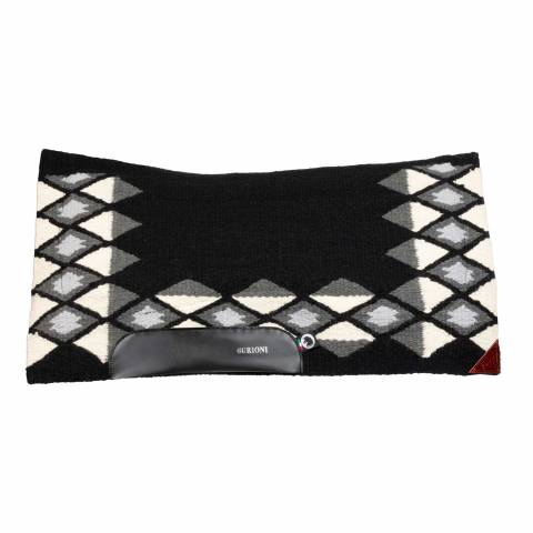 Tapis de selle western show en laine avec rembourrage en dry F - Burioni