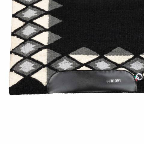 Tapis de selle western show en laine avec rembourrage en dry F - Burioni