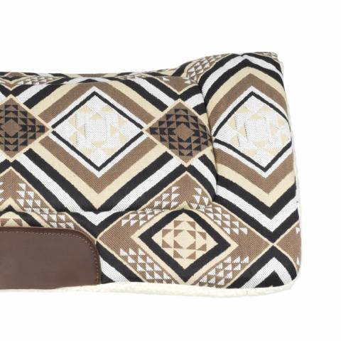 Tapis de selle western Dakota beige / marron - Pool's - Eco Wool