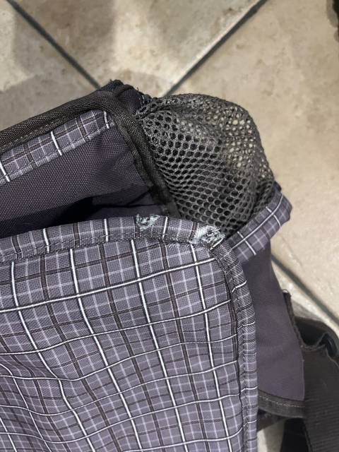 Sac de pansage fouganza marron pour  brosse &eacute;quitation 