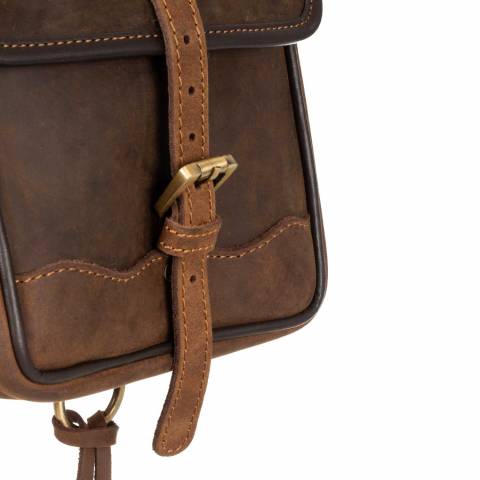 Sacoche pour selle western en cuir - Pool's