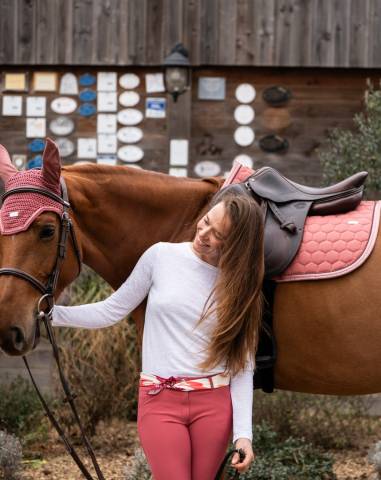 Pantalon John Knee Grip - GEM - Taille haute, mati&egrave;re galbante