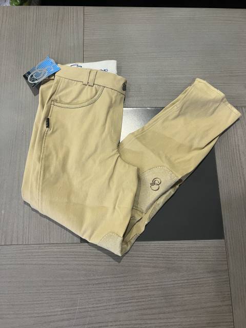 Pantalon neuf &eacute;quitation femme ou mixte beige cr&egrave;me 