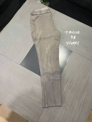 Pantalon équitation femme ou mixte marron taille 38 