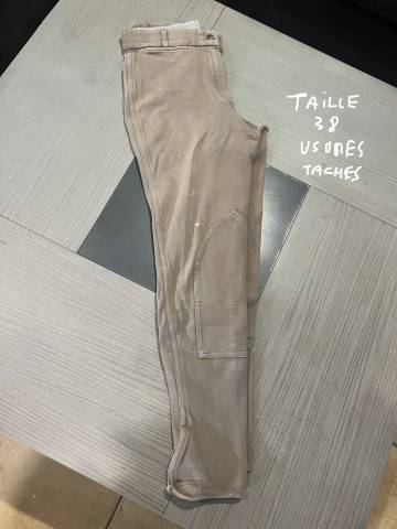 Pantalon équitation femme ou mixte marron taille 38 