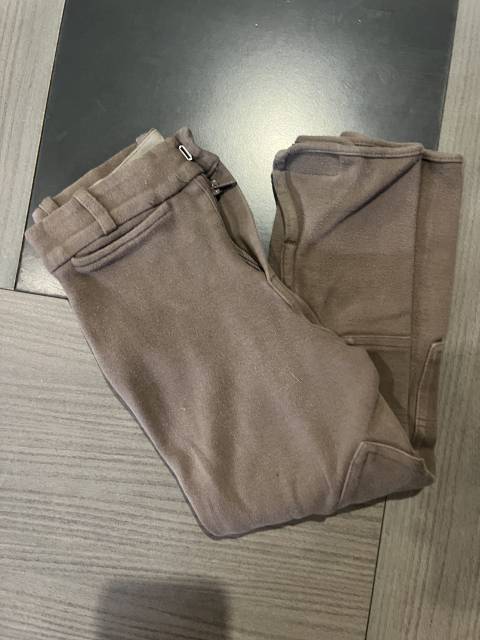 Pantalon &eacute;quitation enfant  mixte marron taille 8 ans  