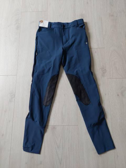 Pantalon d'&eacute;quitation bleu 14 ans 500 Mesh