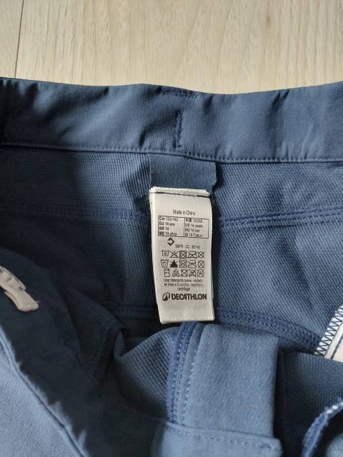 Pantalon d'équitation bleu 14 ans 500 Mesh