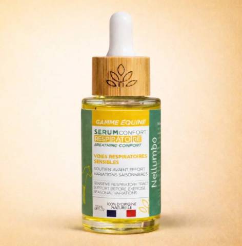 Sérum Confort Respiratoire cheval - Nellumbo
