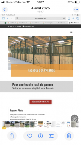 Fa&ccedil;ades de boxes