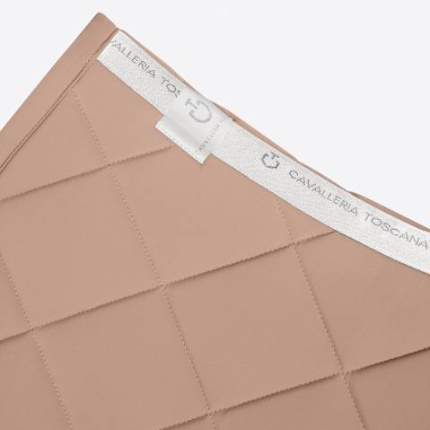 Tapis de selle Diamond Cr&egrave;me CSO P&ecirc;che - Cavalleria Toscana - Tissu technique