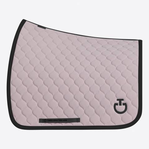Tapis de selle Circular Dressage Rose pale - Cavalleria Toscana - Respirant
