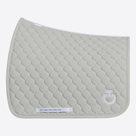 Tapis de selle Circular DRESSAGE Gris clair - Cavalleria Toscana - Respirant