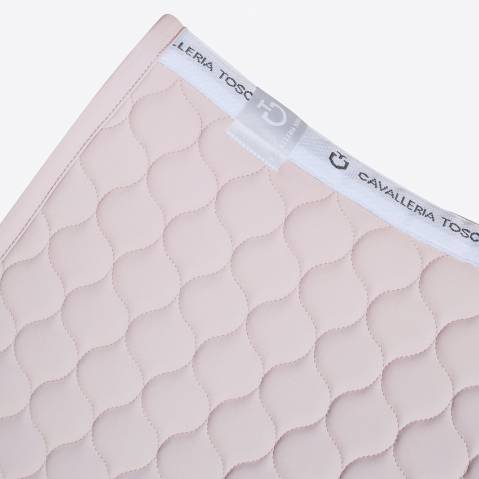 Tapis de selle Circular Quilted Rose Poudr&eacute; - Cavalleria Toscana