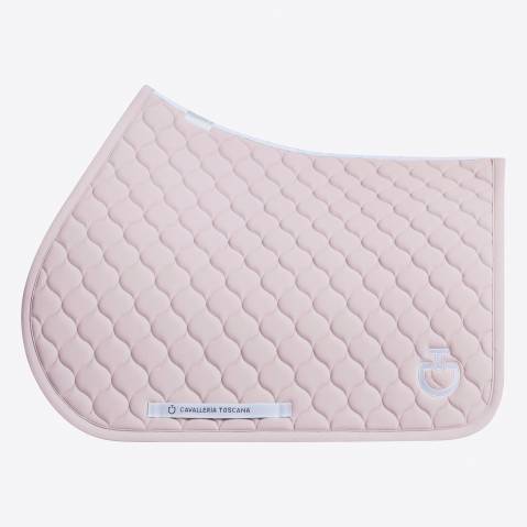 Tapis de selle Circular Quilted Rose Poudré - Cavalleria Toscana