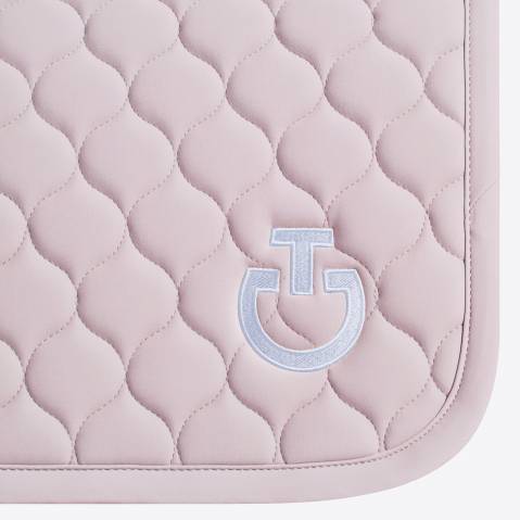 Tapis de selle Circular Quilted Rose Poudr&eacute; - Cavalleria Toscana