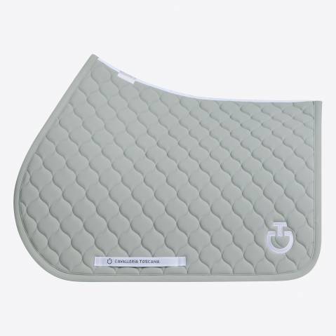 Tapis de selle Circular Quilted Gris - Cavalleria Toscana - Respirant