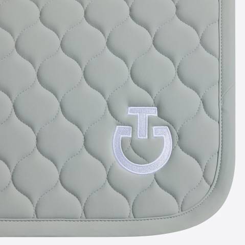 Tapis de selle Circular Quilted Gris - Cavalleria Toscana - Respirant