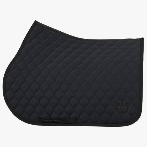 Tapis de selle Circular Quilted Gris foncé - Cavalleria Toscana - Respirant