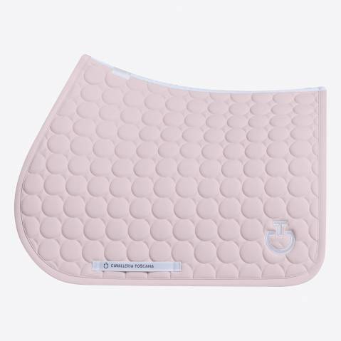 Tapis de selle Circle Quilted Rose - Cavalleria Toscana - Jersey respirant