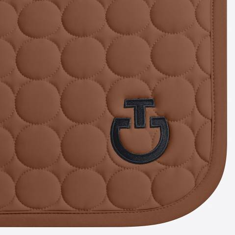 Tapis de selle Circle Quilted Terracotta - Cavalleria Toscana - Jersey respirant