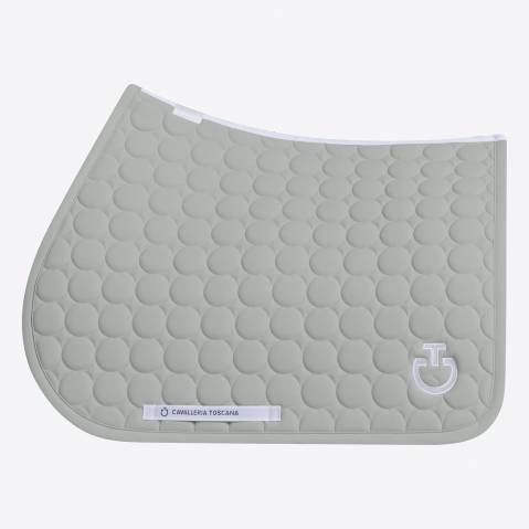 Tapis de selle Circle Quilted Gris clair - Cavalleria Toscana - Jersey respirant