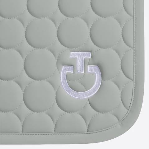 Tapis de selle Circle Quilted Gris clair - Cavalleria Toscana - Jersey respirant