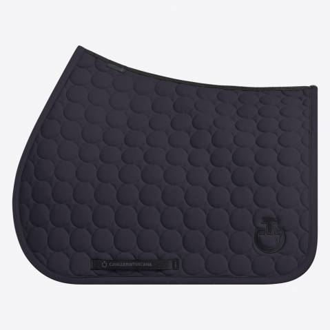 Tapis de selle Circle Quilted Gris foncé - Cavalleria Toscana - Jersey respirant